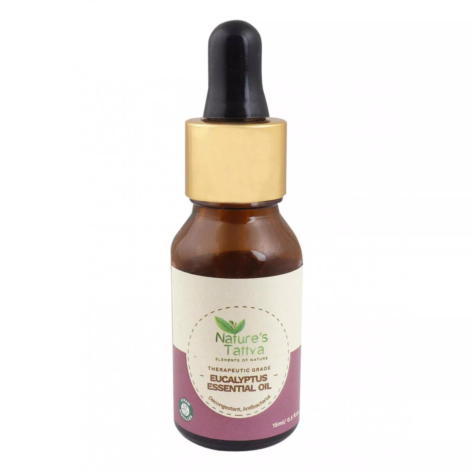 Эфирное масло Эвкалипта (15 мл), Eucalyptus Essential Oil, Nature s Tattva