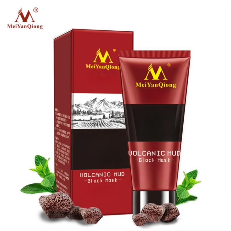 Маска для удаления черных точек с вулканической грязью, Глубокое очищение, Очищение, Размазывание, Слезоточивый Увлажнение Отбеливание 60g