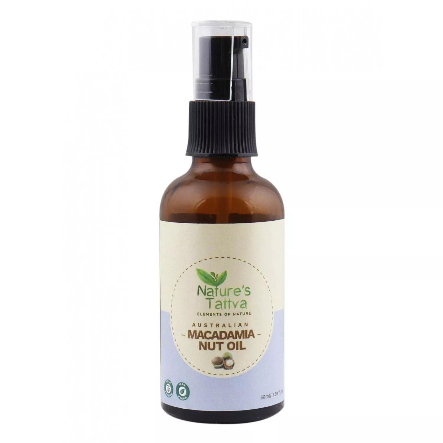 Масло австралийской Макадамии (50 мл), Australian Macadamia Nut Oil, Nature s Tattva