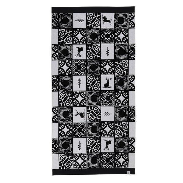 Captain Stag CAPTAIN STAG UD 0075 [Большое жаккардовое полотенце с узором марокканской плитки]