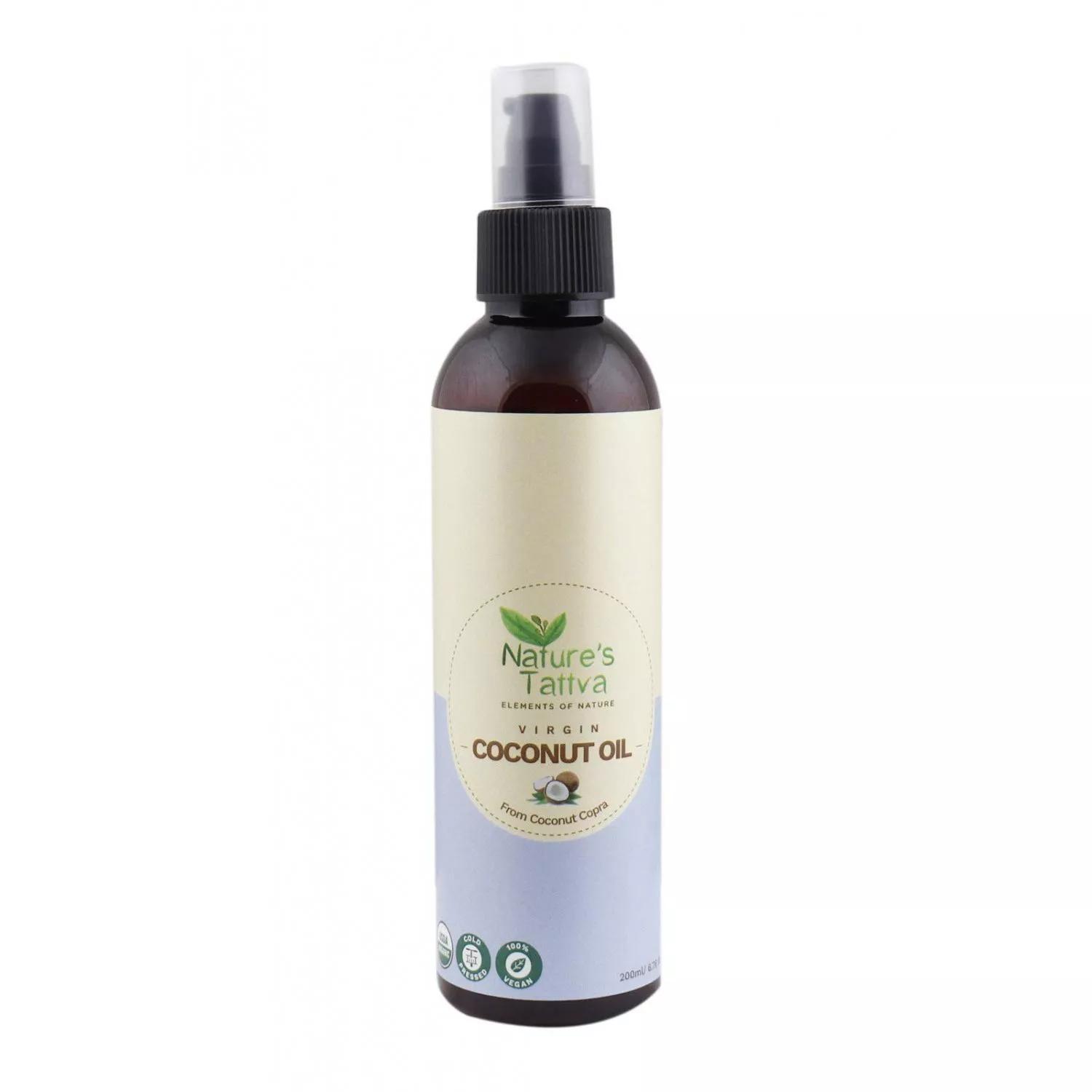 Кокосовое масло первого отжима (200 мл), Virgin Coconut Oil, Nature s Tattva 18.28125
