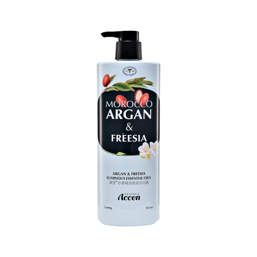 Гель для душа ACCEN LUMINOUS с ароматом эфирного масла марокканской арганы и фрезии 800 гр