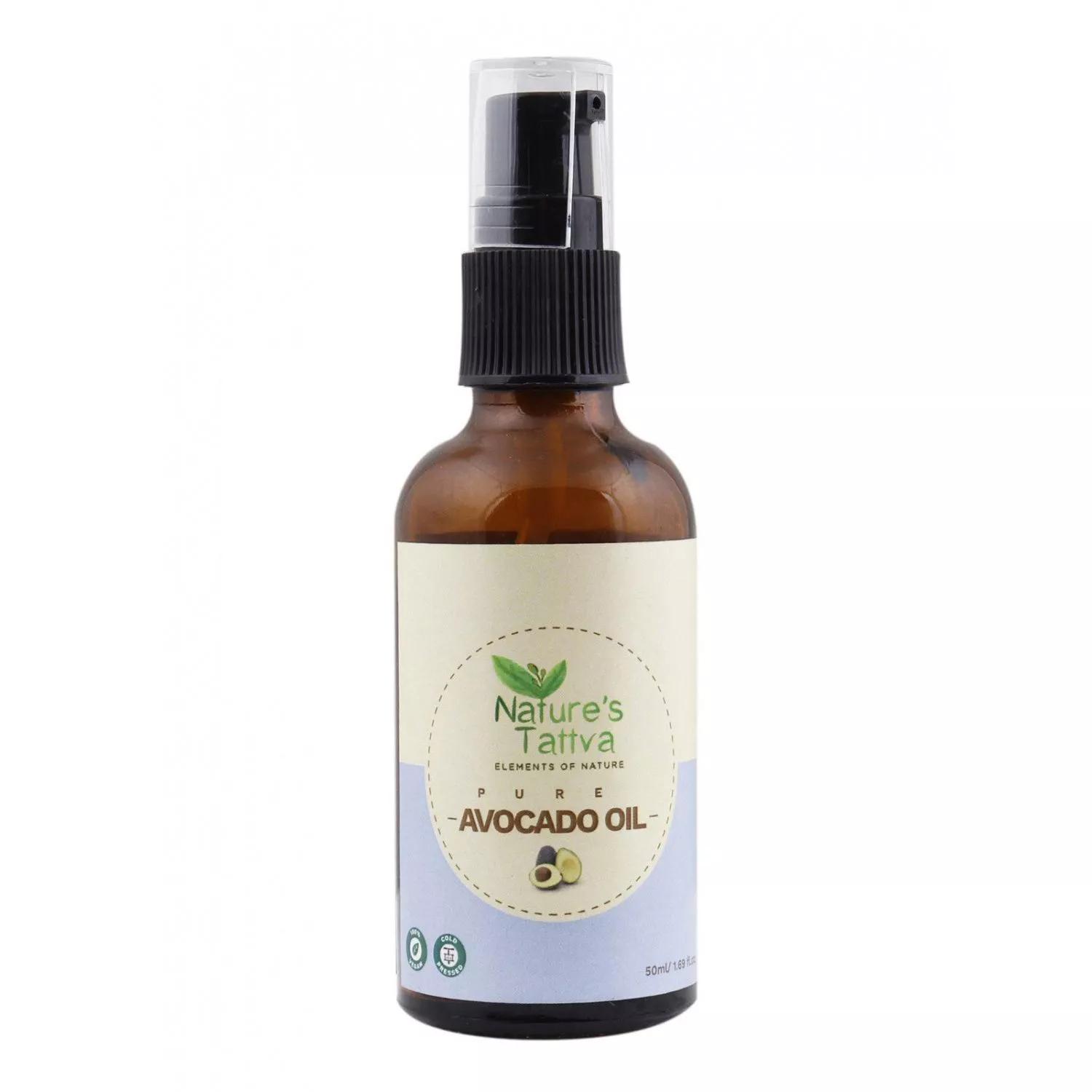 Косметическое масло Авокадо (50 мл), Pure Avocado Oil, Nature s Tattva